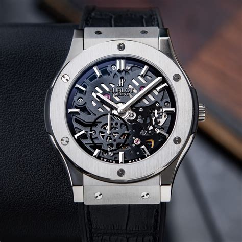 hublot ultra thin skeleton titanium price|Hublot Classic Fusion Ultra.